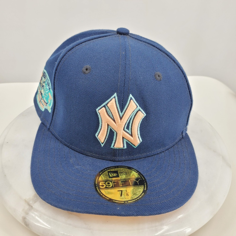 New Era 59FIFTY New York Yankees Subway Series Fitted Hat Navy Peach 7 1/8